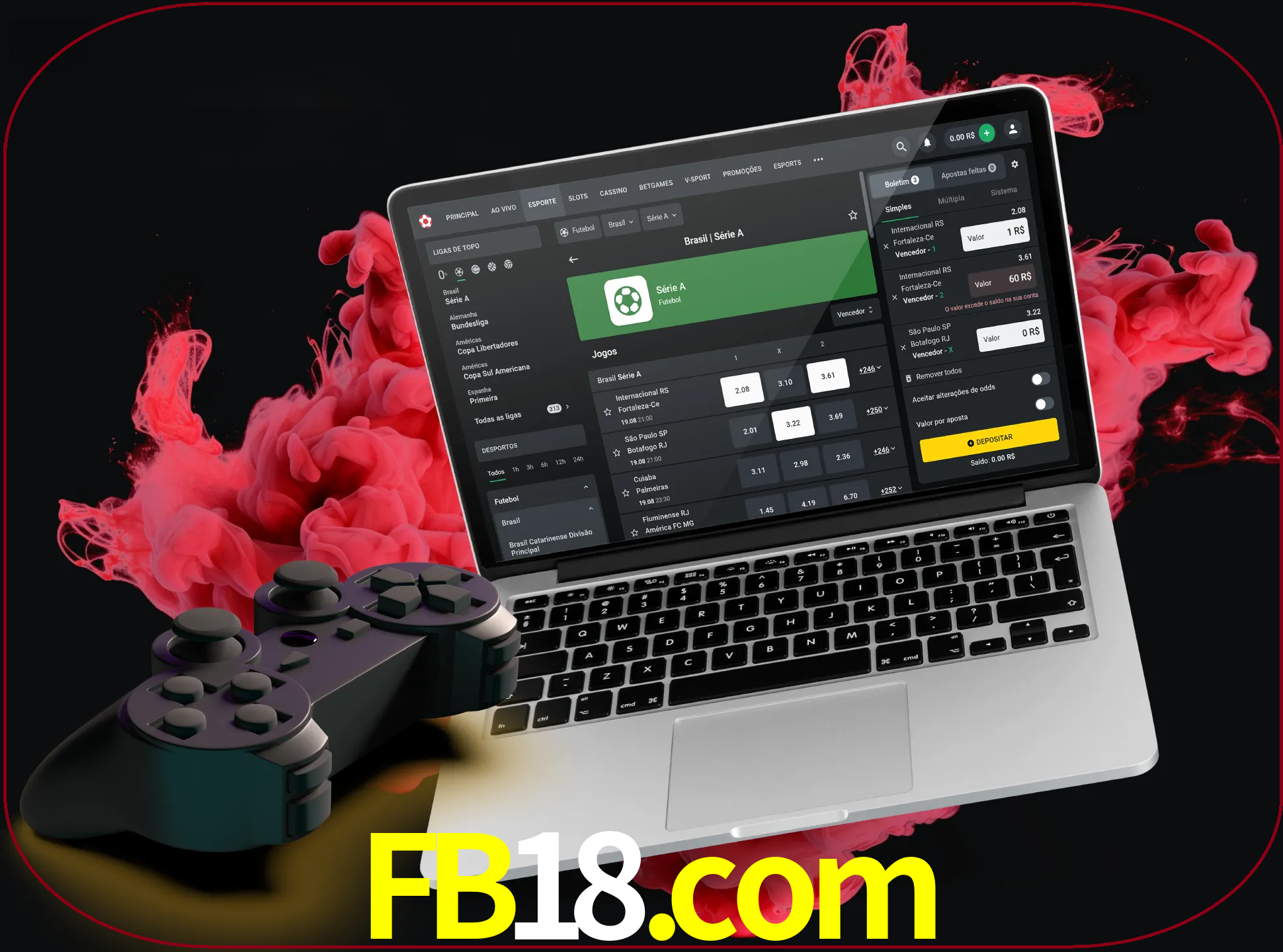 Visite a secção especial de jogos de vídeo em fb18 para descobrir em que jogos pode apostar e ganhar muito dinheiro.