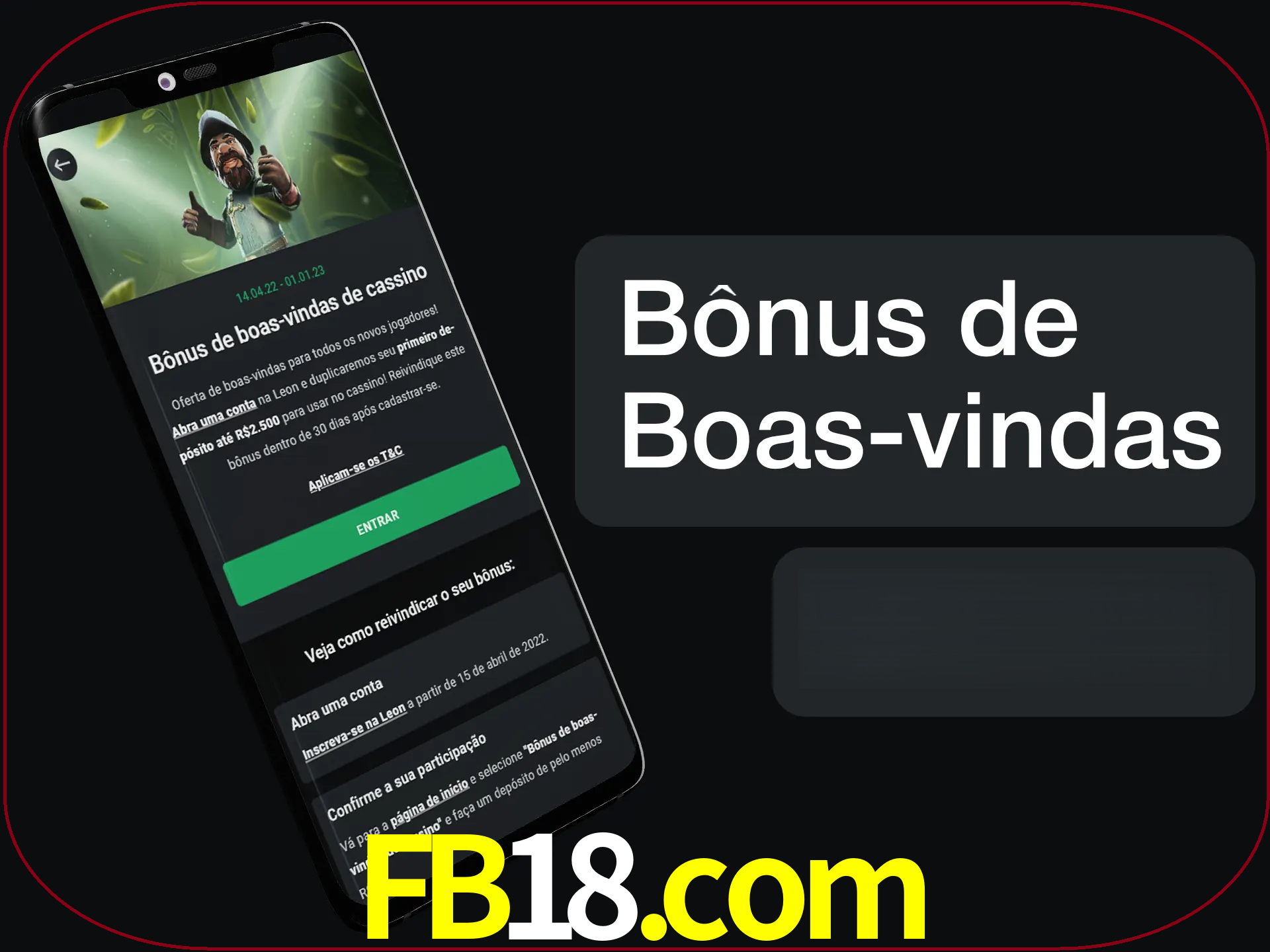 Não se esqueça de usar o bônus de boas-vindas.