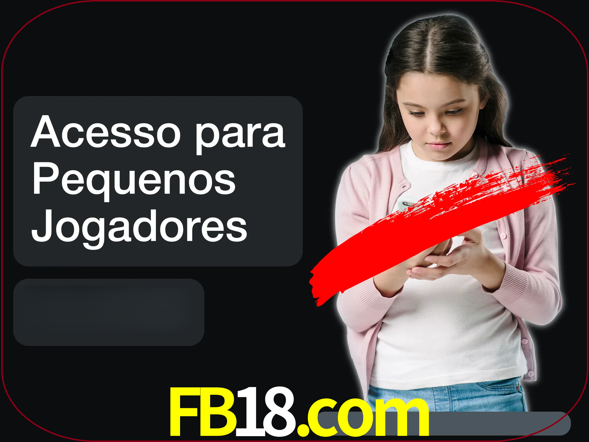 As crianças não podem jogar jogos de cassino.
